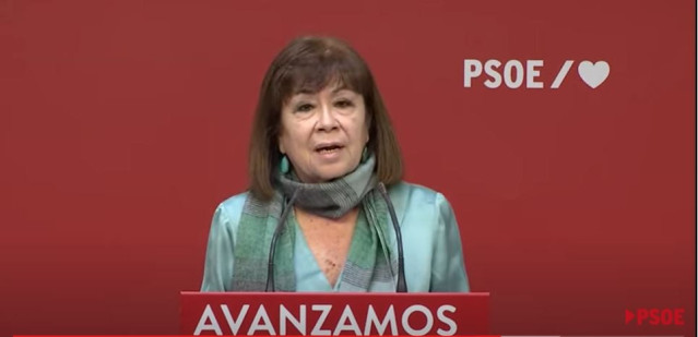 Cristina Narbona hace una valoración del discurso navideño del Rey Felipe VI, a 25 de diciembre de 2021.