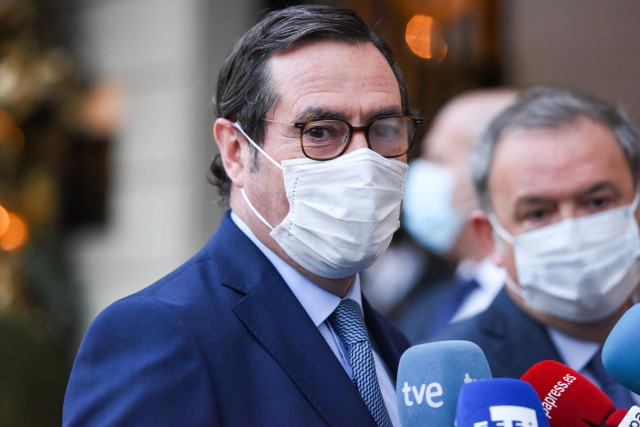 El presidente de la CEOE, Antonio Garamendi