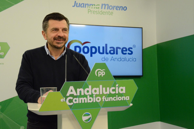 El vicesecretario general del PP-A, Toni Martín, en una imagen de archivo.