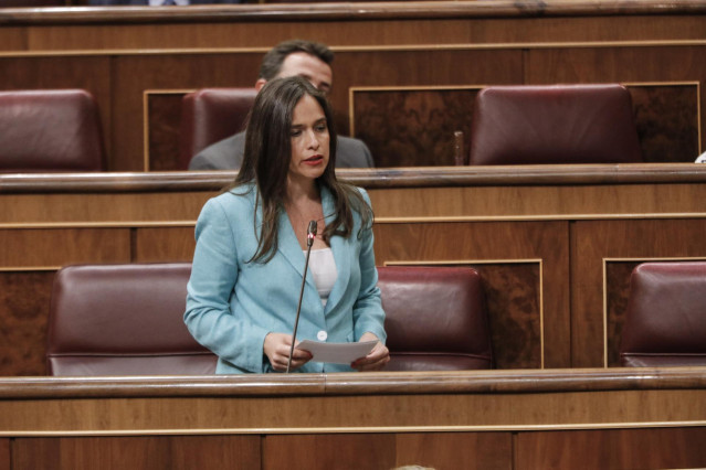 Archivo - La diputada del PP Belén Hoyo