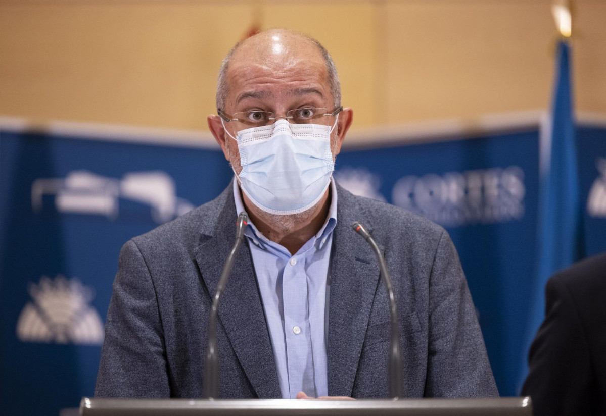 El exvicepresidente de la Junta de Castilla de León Francisco Igea en la comparecencia del pasado lunes.