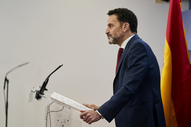 El portavoz nacional de Ciudadanos (Cs), Edmundo Bal, en una rueda de prensa anterior a una Junta de Portavoces en el Congreso de los Diputados, a 21 de diciembre de 2021, en Madrid, (España).