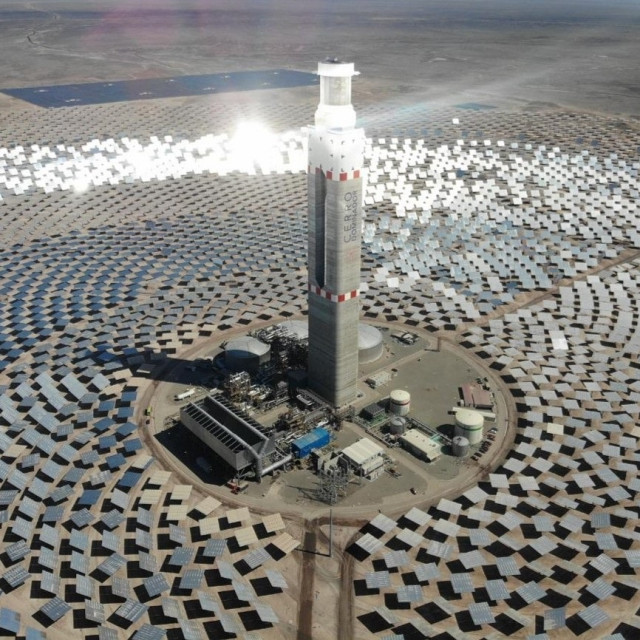 Archivo - Planta termosolar de Cerro Dominador (Chile) construida por Abengoa y Acciona