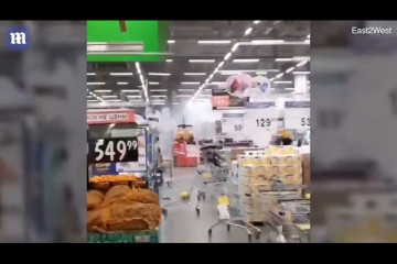 explosions rock crowded Russian supermarket as fireworks go off