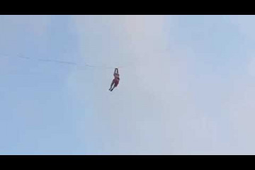 A youth flying a kite in Point Pedro, Jaffna. SriLanka.