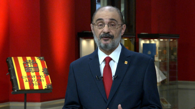 Discurso de fin de año 2021 del presidente del Gobierno de Aragón, Javier Lambán.