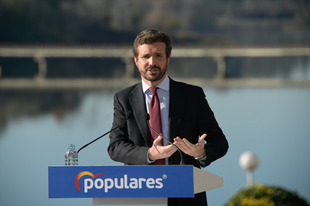 El presidente del PP, Pablo Casado.