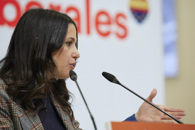 La líder de Cs, Inés Arrimadas.