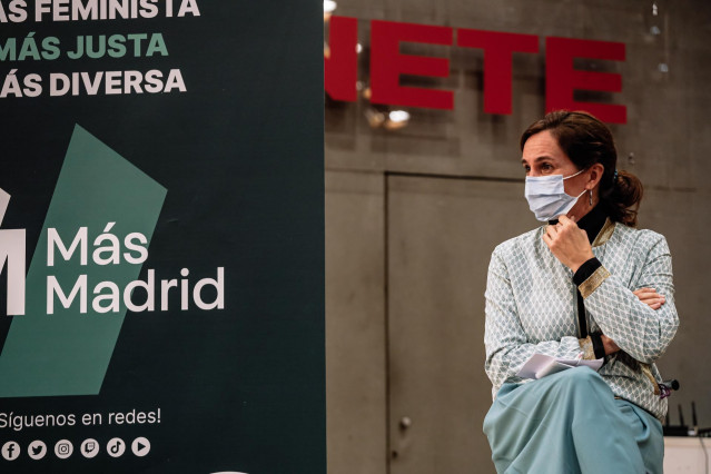 Archivo - La portavoz de Más Madrid en la Asamblea de Madrid, Mónica García, en la clausura del primer Plenario de Más Madrid Ciudad, en la sede de UGT, a 28 de noviembre de 2021, en Madrid (España). El partido celebra este evento para marcar su hoja de r