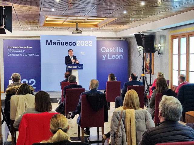 Fernández Mañueco en Soria en el 'Encuentro popular' para hacer balance de la gestión