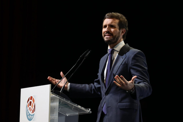 El presidente del PP, Pablo Casado.