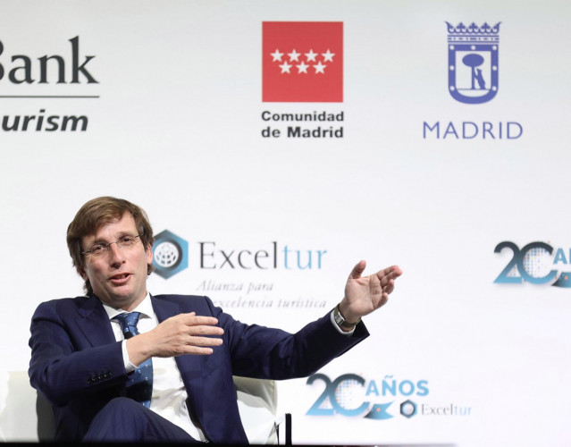 El alcalde de Madrid, José Luis Martínez-Almeida, interviene en la 11ª edición del Foro de Liderazgo Turístico Exceltur