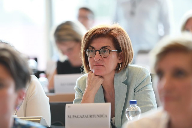 Archivo - La eurodiputada del Grupo Ciudadanos, Maite Pagaza