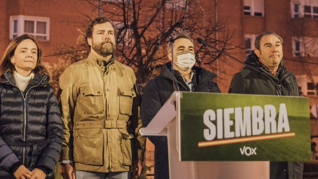 El portavoz de Vox en el Congreso, Iván Espinosa de los monteros, en un acto en Arévalo (Ávila).