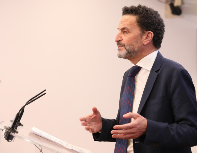 El portavoz adjunto de Ciudadanos, Edmundo Bal, en una rueda de prensa durante la Junta de Portavoces, en el Congreso de los Diputados, a 25 de enero de 2022, en Madrid (España).