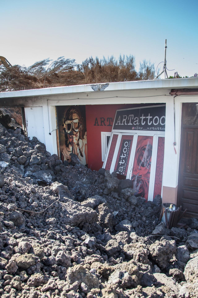 Archivo - Viviendas afectadas en zona de exclusión de La Laguna tras la erupción del volcán de Cumbre Vieja