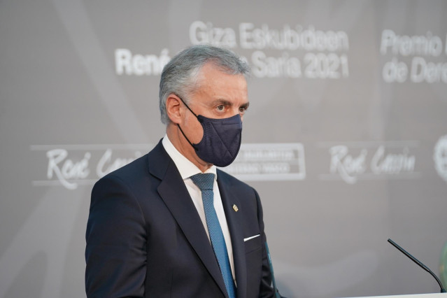 El lehendakari, Iñigo Urkullu, (foto de archivo). En Lehendakaritza, a 19 de enero de 2022, en Vitoria, Álava, Euskadi, (España).