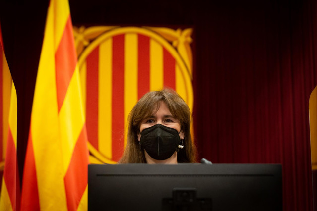 La presidenta del Parlament, Laura Borràs, de Junts