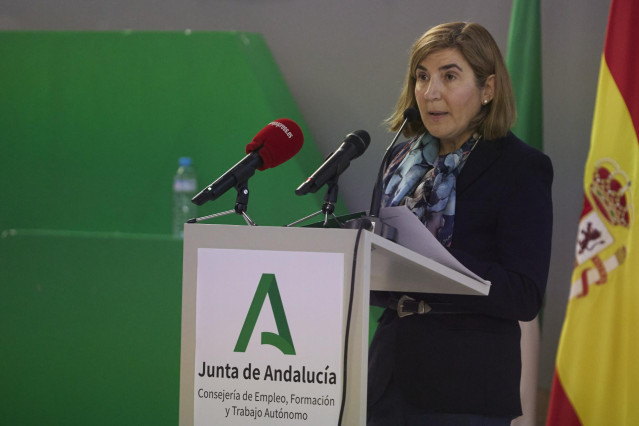 La consejera de Empleo, Formación y Trabajo Autónomo, Rocío Blanco, en una imagen de archivo.