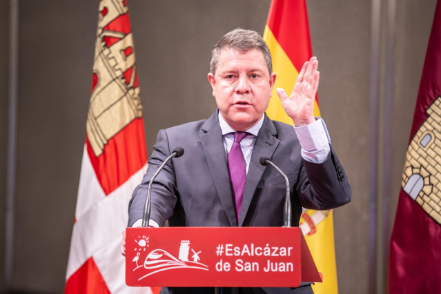 Foto de archivo del presidente de Castilla-La Mancha, Emiliano García-Page, en Alcázar de San Juan.