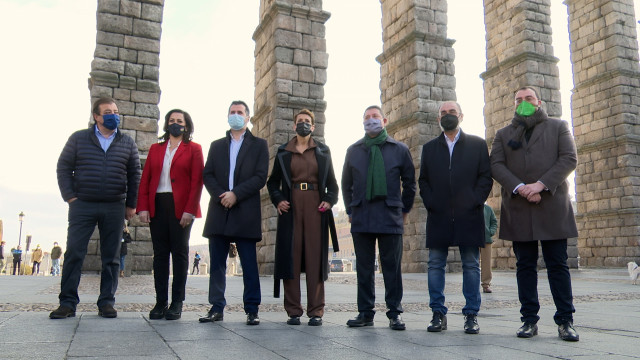 Seis presidentes autonómicos del PSOE arropan al secretario general del PSOECyL y candidato a la Presidencia de la Junta, Luis Tudanca.