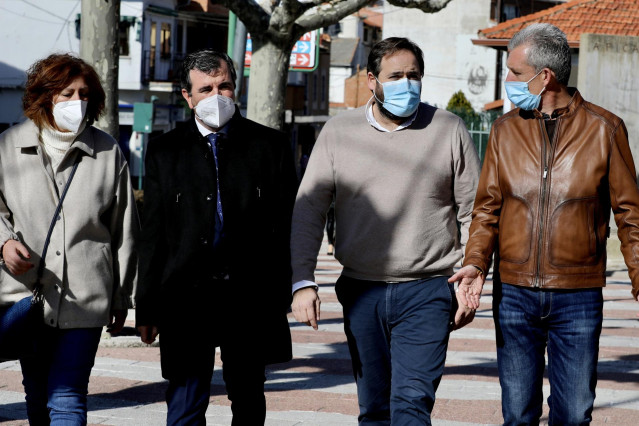 El presidente del PP, Paco Núñez, en El Tiemblo