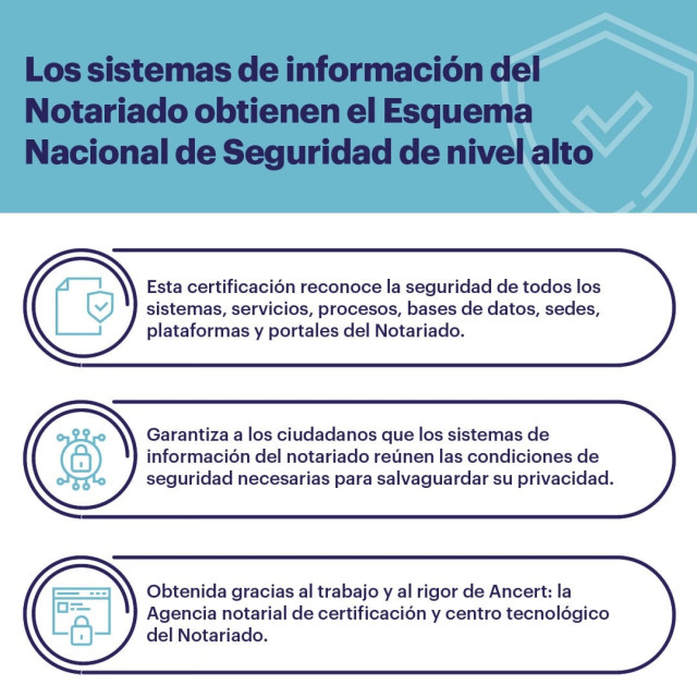 Los sistemas de información del Notariado obtienen el Esquema Nacional de Seguridad de alto nivel