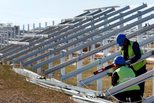 Construcción de planta fotovoltaica de Iberdrola