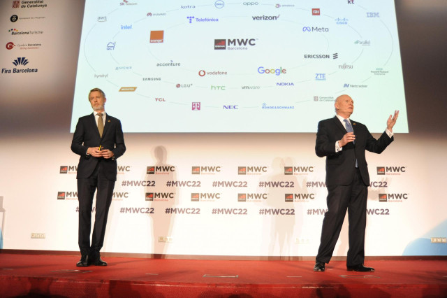 El director general de la GSMA, Mats Granryd, y el ceo de GSMA, John Hoffman