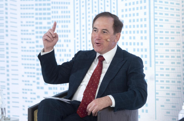 El CEO de Mapfre, Antonio Huertas, en una mesa redonda de la XII edición de Spain Investors Day (SID), en el Hotel Ritz, a 12 de enero de 2022, en Madrid, (España).