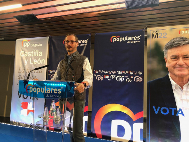 Maroto, durante su intervención de hoy.