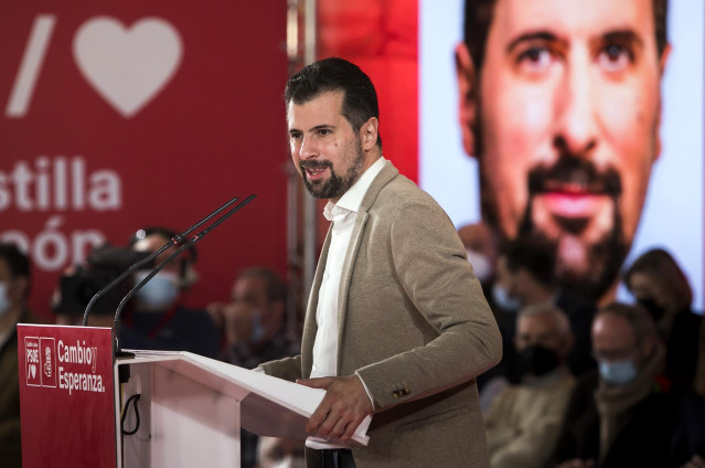 El candidato del PSOE a la Presidencia de la Junta, Luis Tudanca.