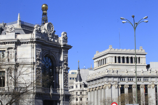 Archivo - Fachada del Banco de España