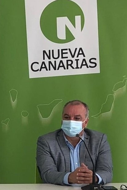 El portavoz parlamentario de NC, Luis Campos