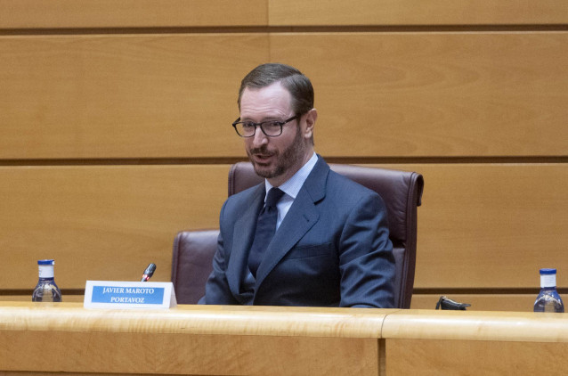 El portavoz del Grupo Parlamentario Popular en el Senado, Javier Maroto