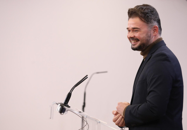 El portavoz de ERC en el Congreso, Gabriel Rufián