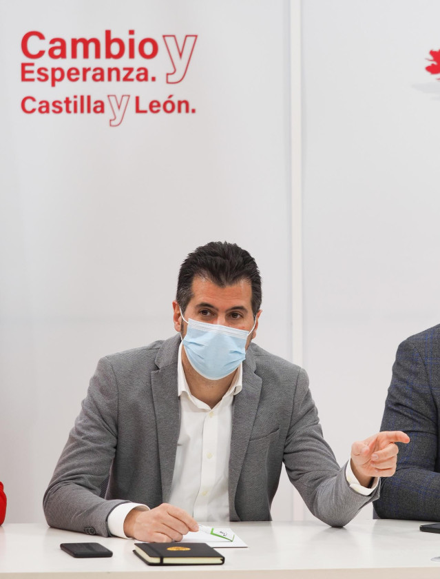 El secretario general del PSOE de Castilla y León, Luis Tudanca, preside el Consejo Territorial de la formación.