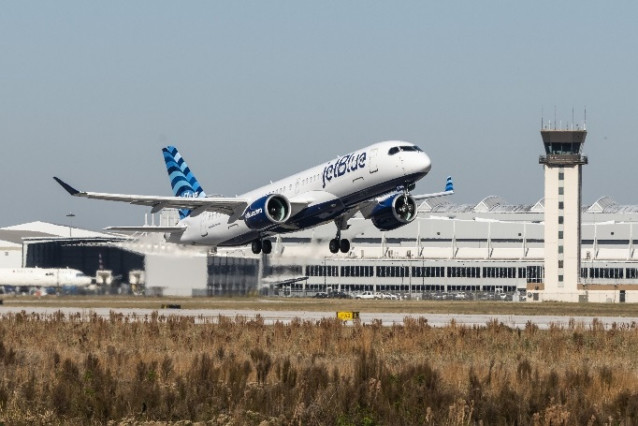 Avión de JetBlue.
