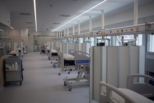 Archivo - El nuevo espacio polivalente del Hospital Moisès Broggi, a 20 de abril de 2021, en Sant Joan Despí, Barcelona, Catalunya (España). Este nuevo edificio se ha construido en la parte posterior del hospital y supera los 4.000 metros cuadrados de sup