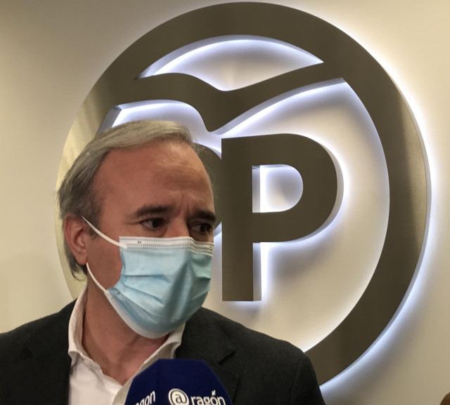El presidente del Partido Popular (PP) en Aragón, Jorge Azcón