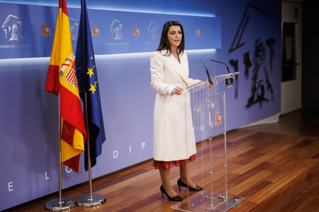 La secretaria general de Vox en el Congreso, Macarena Olona