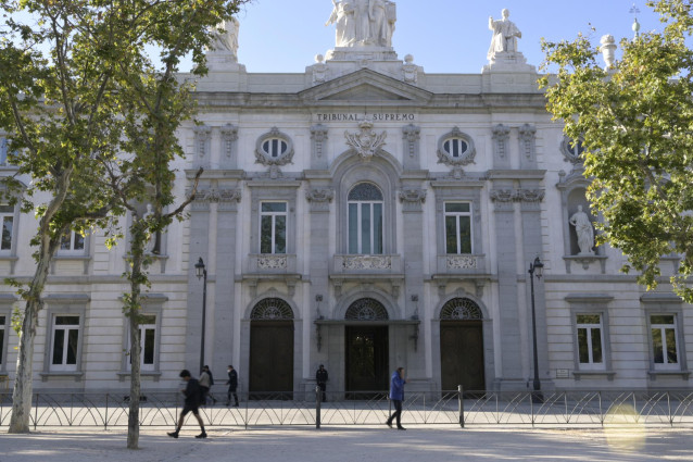 Archivo - Fachada del Tribunal Supremo
