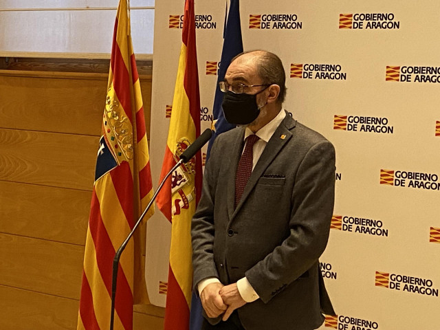 Archivo - El presidente del Gobierno de Aragón, Javier Lambán.