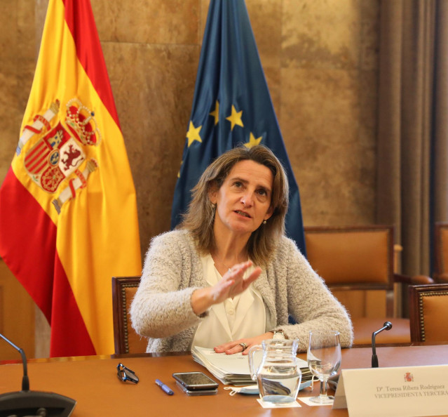 La vicepresidenta y ministra para la Transición Ecológica y el Reto Demográfico, Teresa Ribera