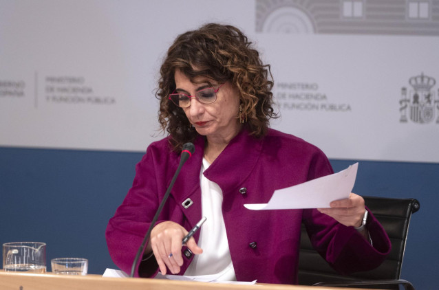 La ministra de Hacienda y Función Pública, María Jesús Montero.