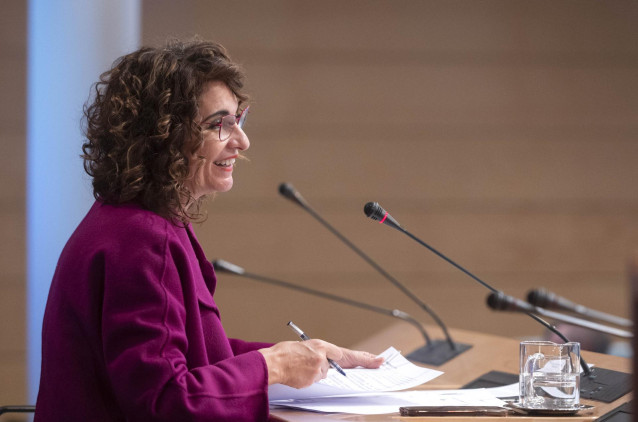 La ministra de Hacienda y Función Pública, María Jesús Montero.