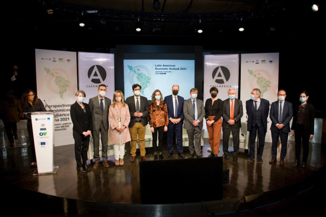 Archivo - Presentación del informe “Perspectivas Económicas de América Latina (LEO) 2021: Avanzando juntos hacia una mejor recuperación”