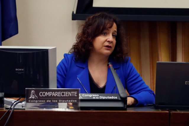 Archivo - La eurodiputada Iratxe García Pérez en una comparecenciaen el Congreso de los Diputados en una imagen de archivo.