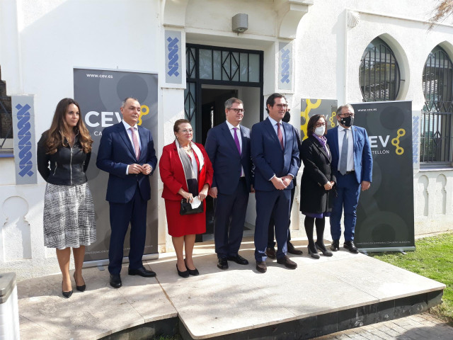 Antonio Garamendi durante su visita a Castelló