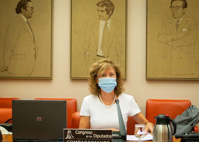 Archivo - La subgobernadora del Banco de España, Margarita Delgado, comparece ante la Comisión para la Transición Ecológica del Congreso